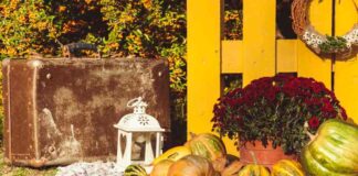 15 pomysłów na udekorowanie balkonu, tarasu i ogrodu jesiennej aranżacji z wykorzystaniem dyni